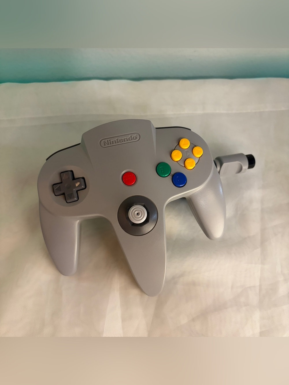 Nintendo 64 N64 Official OEM Wired Controller NUS-005 Grey Good Stick Tested